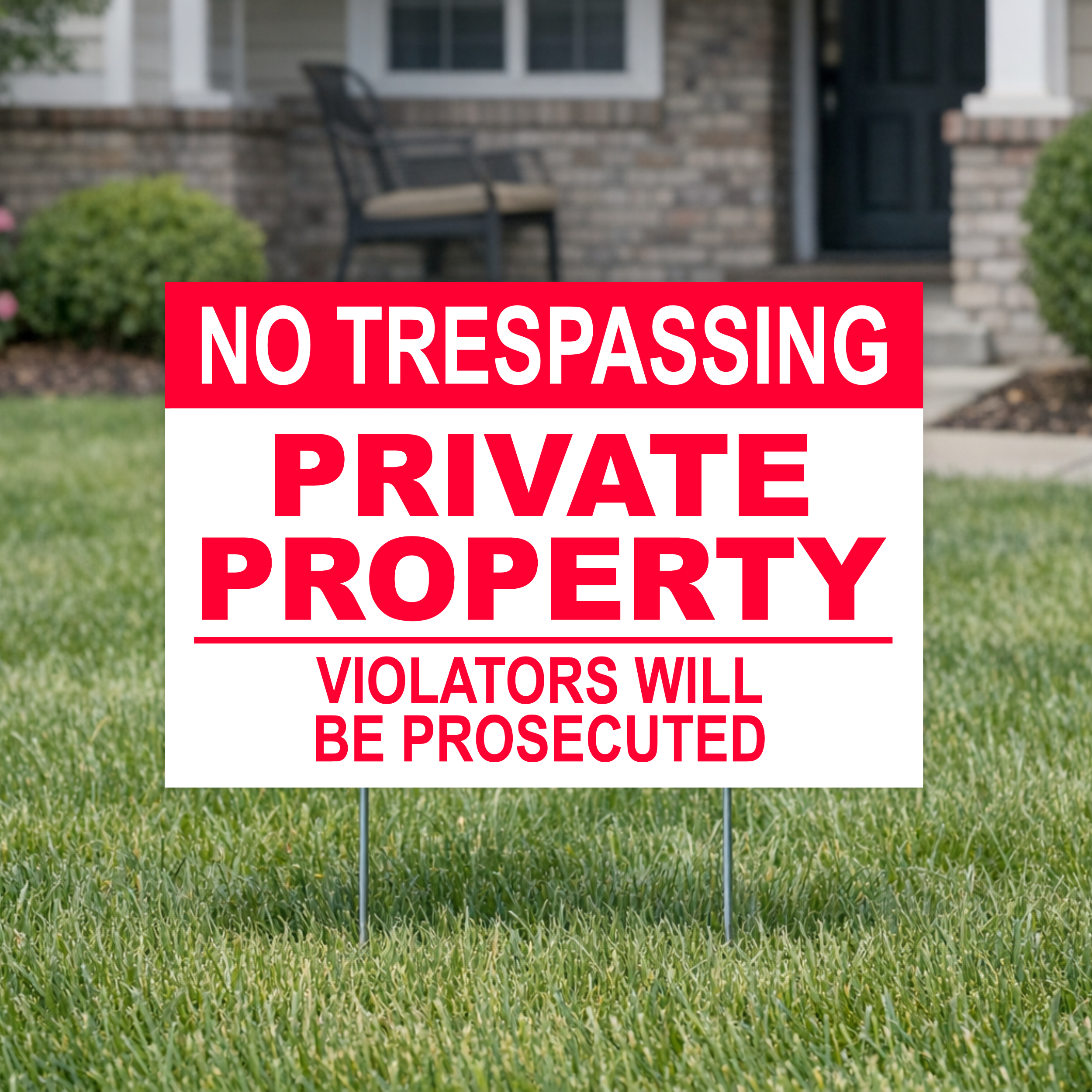 Private Property Sign - Corrugated Plastic