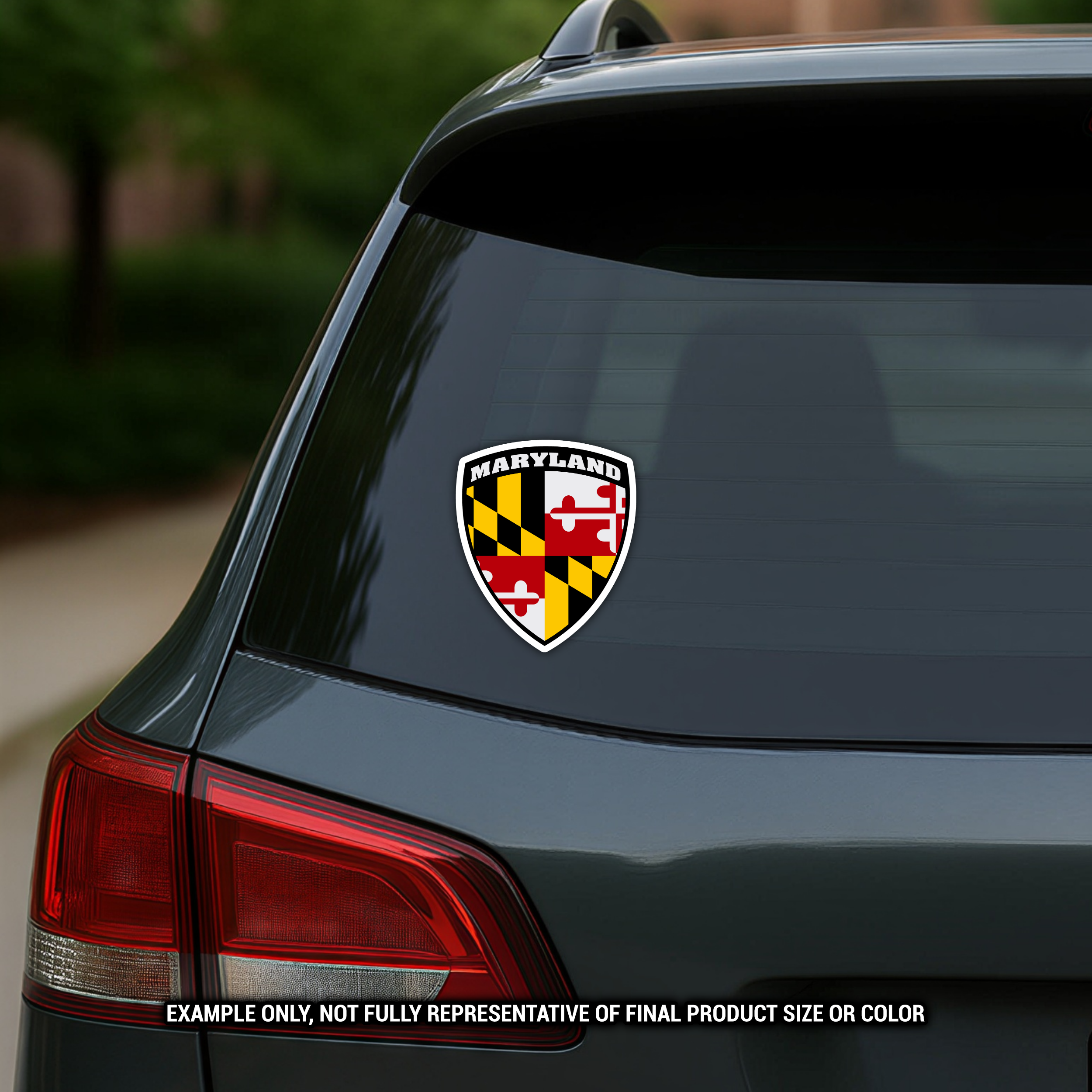 Maryland Flag Shield - Vinyl Decal